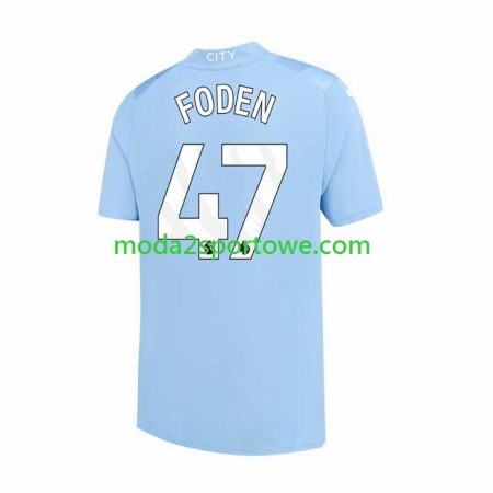 Koszulka Manchester City Phil Foden 47 Domowe Stroje Piłkarskie 2023/24 Krótki Rękaw